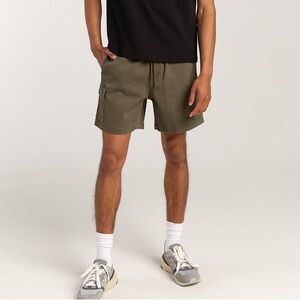 Green RSQ x Active Skate Shop cargo shorts punk bottoms going out festival vibes